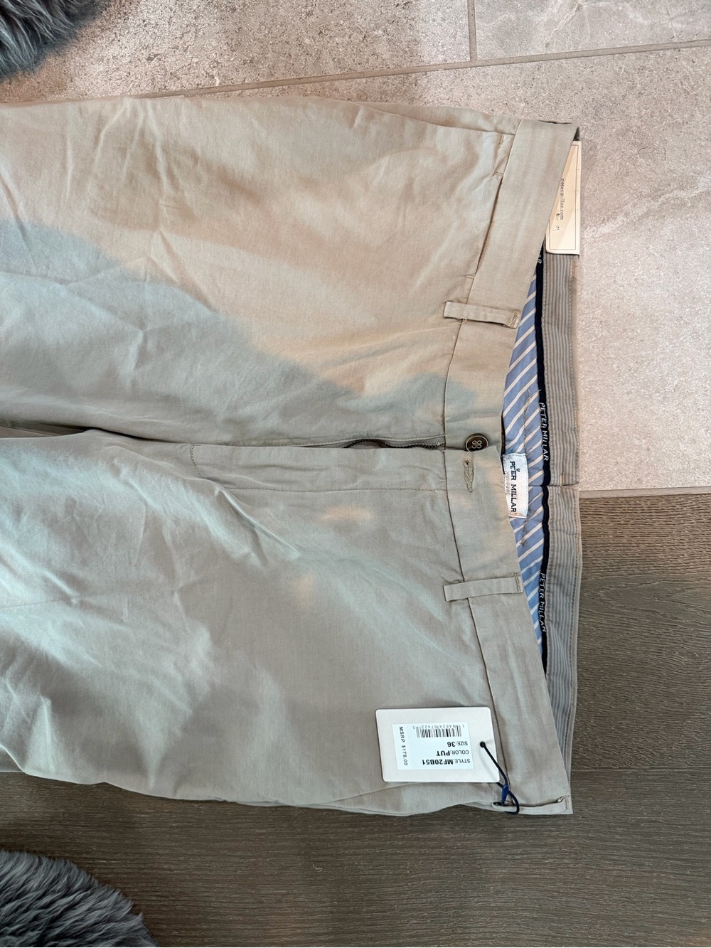 NWT Peter Millar Light Khaki Chino Pants